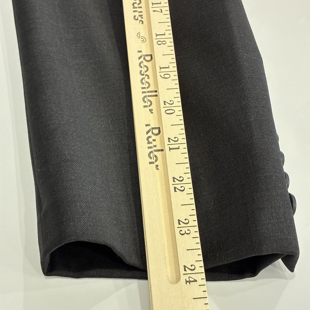 Santorelli Linea Blu Blazer 100% Super 140s ExtraFine Merino Wool Men 42R Black - Picture 16 of 16
